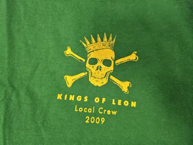 Kings Of Leon Shirt Men's L 2009 Vintage Local Crew Free Shipping Retro Rock Tee 2