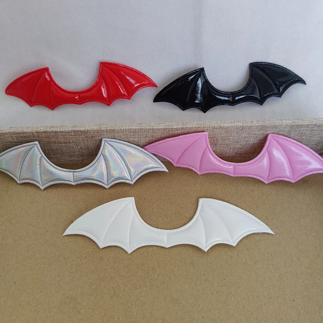 20 piezas murciélagos artesanales alas de murciélago Halloween alas de murciélago hágalo usted mismo cabello