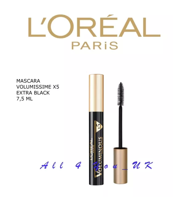 Loreal L'Oreal Mascara- VOLUMISSIME X5 EXTRA BLACK