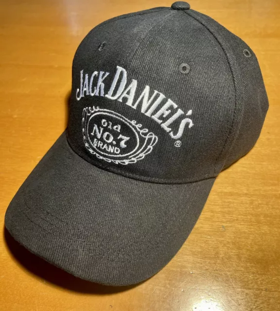 Jack Daniels NEW! Old No 7 Black Adjustable Cap One Size Fits Most