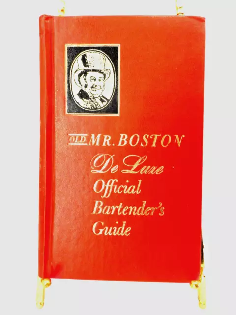 Drink Recipes Mr. Boston Bartender's Guide De Luxe Official 1968 HC 150 Pages