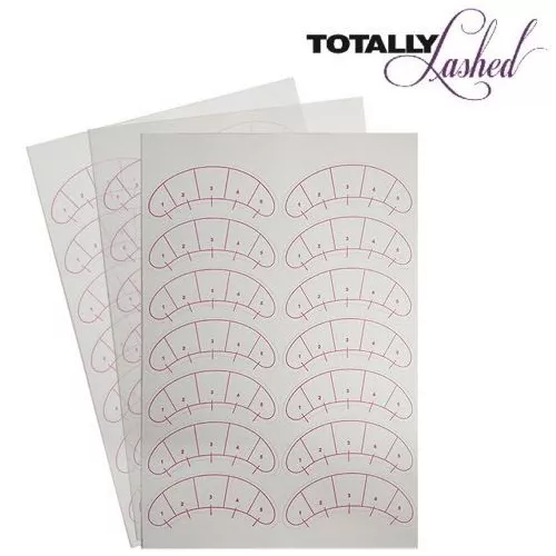 TOTALLY Lashed - Eyelash Extension MAP STICKERS Under Eye Training Guides