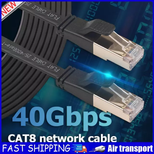 40Gbps Cat8 Ethernet Cable SFTP RJ45 LAN Patch Cord for Router Modem (1.8m) AU