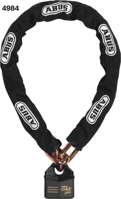 Catena Antifurto Abus Granit Power Chain 37Rk/80 14Ks/120 Black Loop