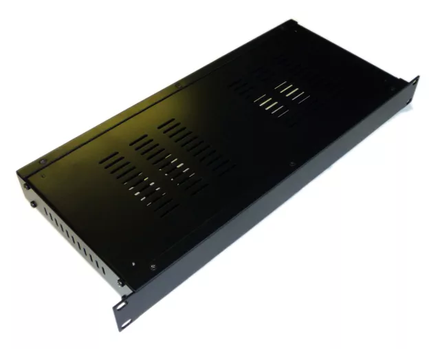 1U Rack enclosure mount vented chassis case 200mm deep for 19 inch network rack