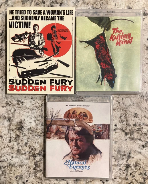 VINEGAR SYNDROME SUDDEN FURY 1975 Blu-Ray+DVD Brian Damude