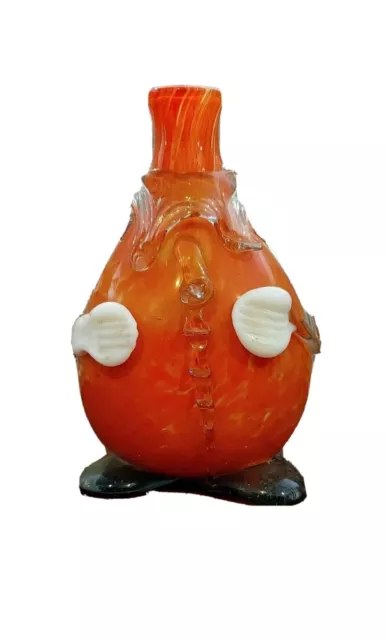 Vintage Murano Art Glass Hand Blown Clown Body Vase 2