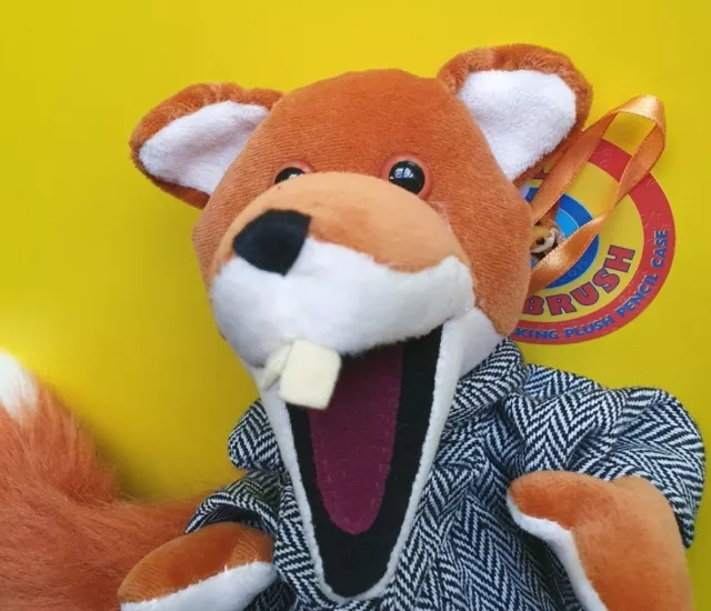 Basil Brush [Plush Pencil Case] 2001, With Tags Attached - Free Postage