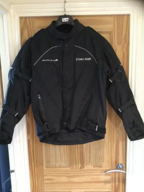 Buffalo Storm Rider Black Mens Textile Motorbike Jacket New Size M