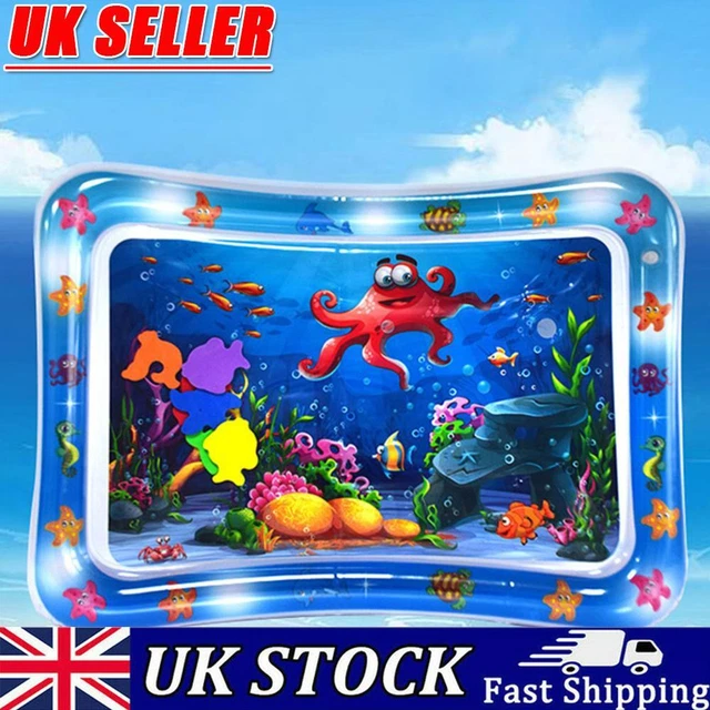 Baby Water Mat PVC Animal Water Mat Double Edge Baby Water Play Mat for Activity