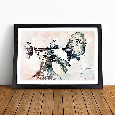 Armstrong in Abstract Framed Canvas Wall Art Painting Poster Print Picture