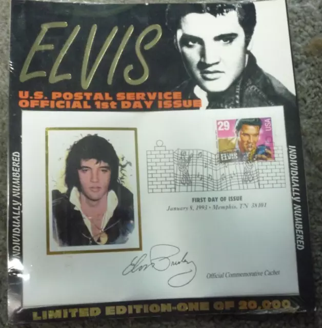 Elvis USPS Official 1st Day Issue 29 Cent Stamp Limited Edition Sealed #4