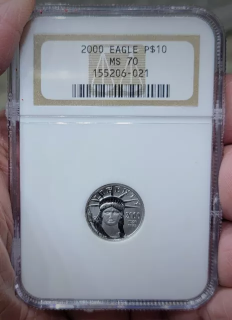 2000 1/10 oz platinum eagle Certified by NGC MS 70 RARE Millennium DATE !!