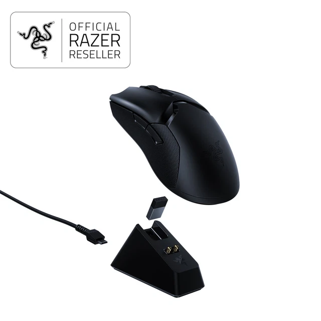 RAZER VIPER ULTIMATE Wireless Gaming Mouse w/ Charging Dock - RZ01 ...