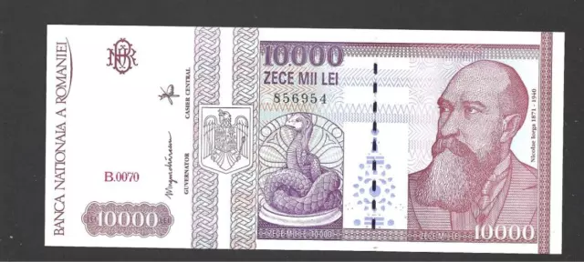 10 000 Lei  Extra Fine Banknote From Romania 1994  Pick-