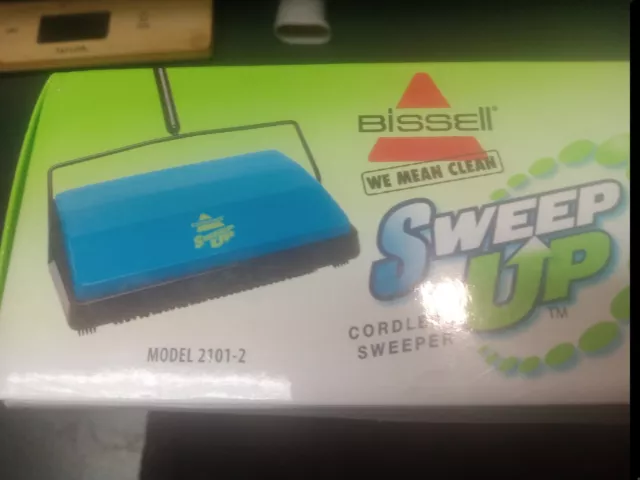 Bissel Sweep Up Cordless Sweeper Model 2101-2 Blue. Brand New
