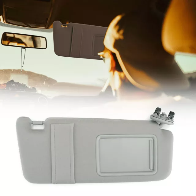 Right Passenger Side Sun Visor With Sunroof Gray for 2007-2011 Toyota Camry USA