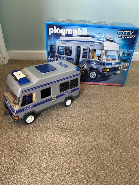 PLAYMOBIL K1192 POLIZIA - Lotto 5 Coni Arancioni Piccoli 4023 4260 3214 4078 - Usati