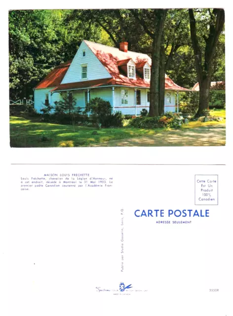 Maison Louis Frechette Levis, Quebec, Canada Unposted Color Postcard