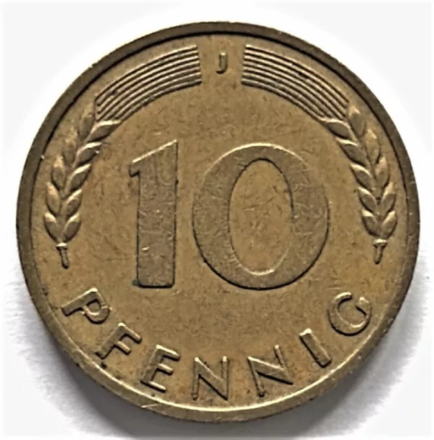 10 Pfennig 1950 Germania Repubblica Federale Tedesca  1950