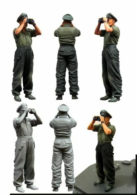 1:35 lot 10 figurines en résine soldat allemand ww2 non peinte
