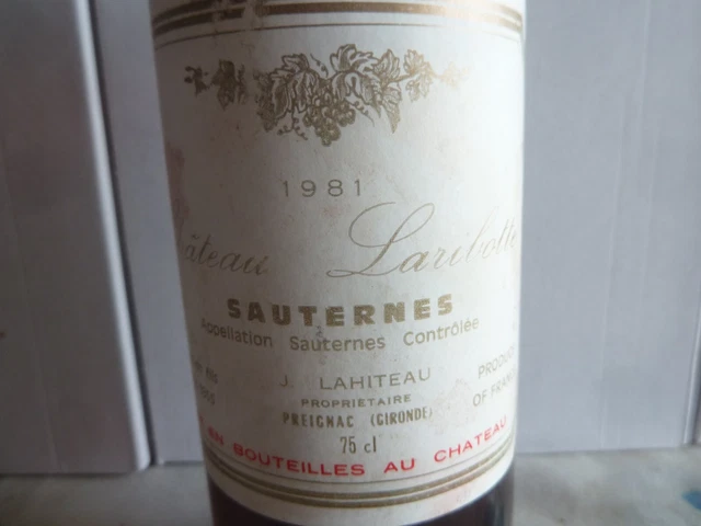 Vin   Sauternes  1981 4