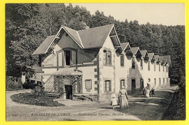 CPA 61 - BAGNOLES de l'ORNE Thermalisme PAVILLON GONDONNIERE BAINS et PISCINE