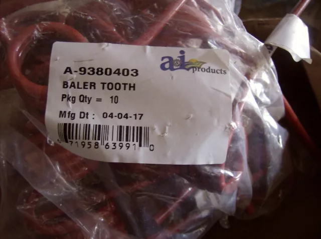 9380403 fits KRONE M&W ROUND BALER TOOTH LOT OF 5 9380403 fits KRONE M&W ROUND BALER TOOTH LOT OF 5