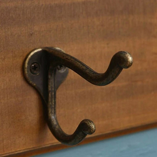 Vintage 10 Hooks Robe Hooks Coat Hat Clothes Holder Door Hook Rack Wall Hanger
