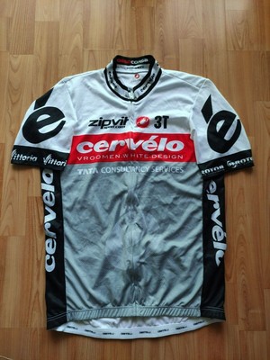 Cervélo Maglia da ciclismo con zip intera Castelli Cervélo Test Team Rosso Corsa... 