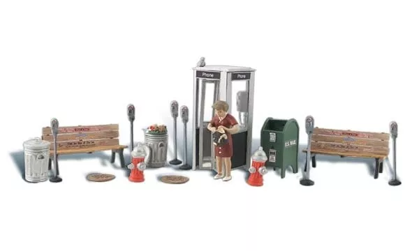 Woodland Scenics ~ HO Scale People ~ Street Accessories ~ A1941