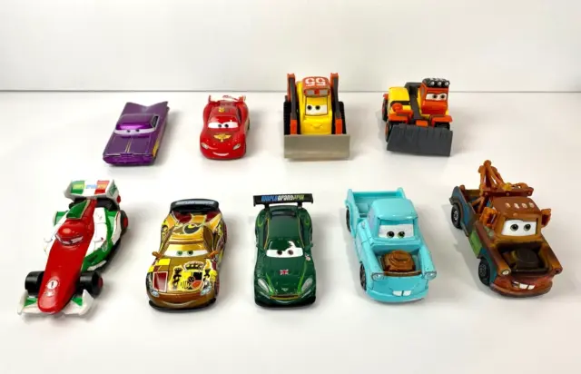 Disney Pixar Cars Car and Truck Lot of 9 Mater Pinecone Avalanche Race Cars