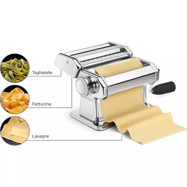 Máquina de Pasta Manual Acero Inoxidable 20.8x19.5x15.5cm Kitchen Collection 2