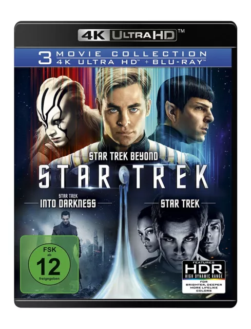 Star Trek 3-Movie Collectionx (3 4K Uhd+ 3 Bluray)  6 Ultra Hd Blu-Ray Neu