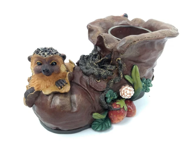 Innovation Giftware Bramble & Clover HEDGEHOG Strawberries & LADYBUG Boot Votive