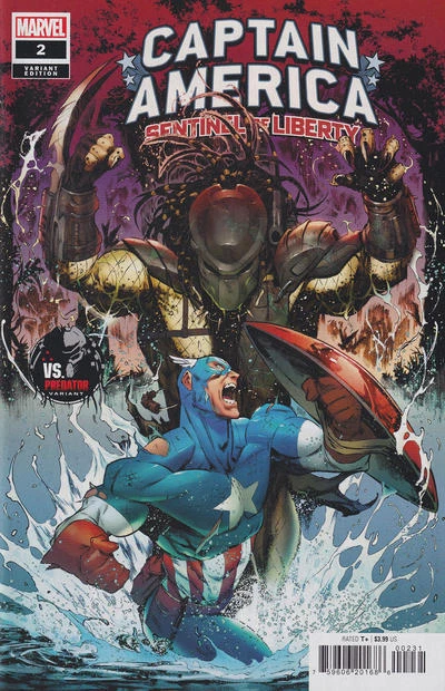 Captain America Sentinel Of Liberty #2 Coello Predator Var Marvel Prh