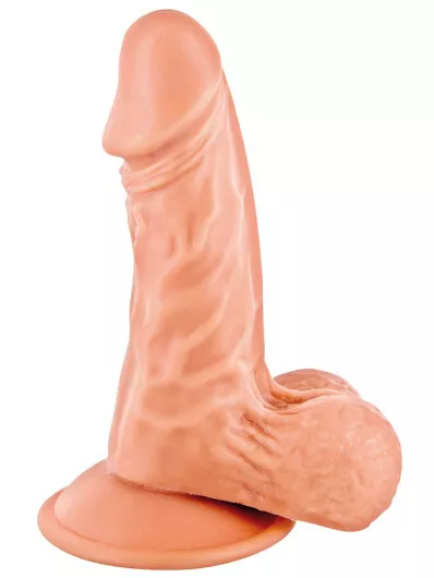 Gode réaliste avec testicules et ventouse 13cm - CC514115