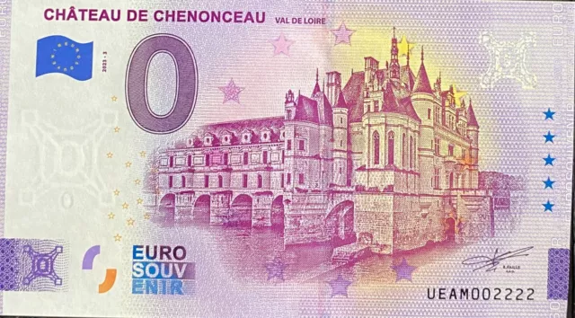 Ticket Castle Chenonceau France 2023 Number 2222