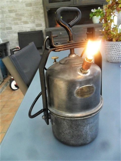 Lampe D' Mineur ARRAS Vintage – Lampe Acétylène / Carbure – Déco Industrielle