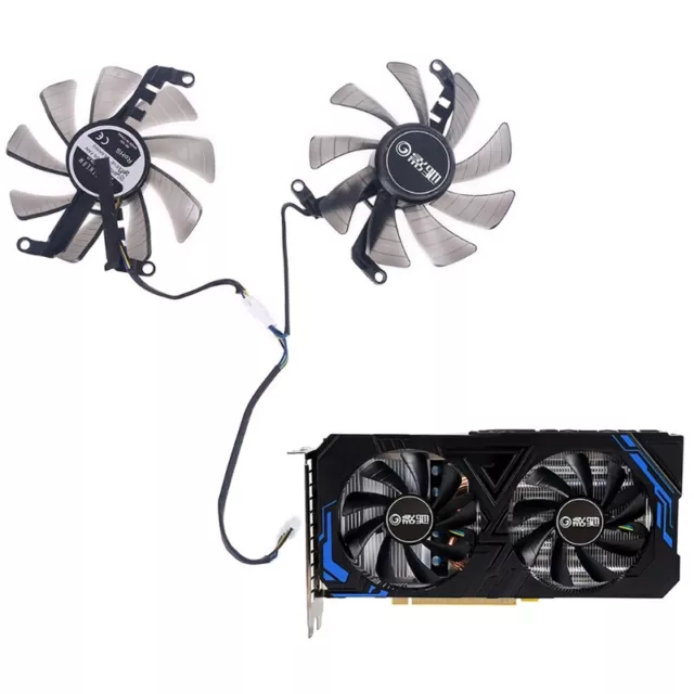 2pcs 85mm 4Pin Fan for Galax GeForce GTX 1660 2060 2070 Graphics Card