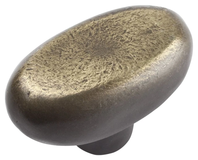 Atlas Homewares 332-ABZ * Legacy Distressed 1-3/4"  Oval Cabinet Knob, Lot of 4