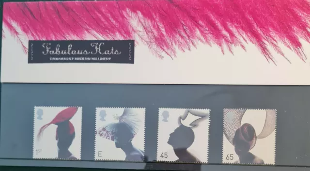 GB - 2001 -  "Fabulous Hats" - Presentation Pack (No.324) - MNH