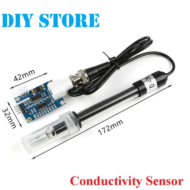 CONDUCTIVITY SENSOR MODULE 1-15cm Detection Water Quality for Arduino ...