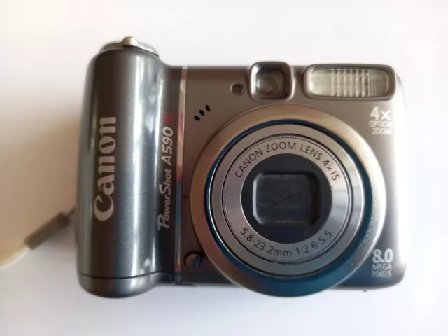 Canon Powershot A590 Is 8Mp 4X Optical Zoom Compact Digital Camera £9.99 -  Picclick Uk