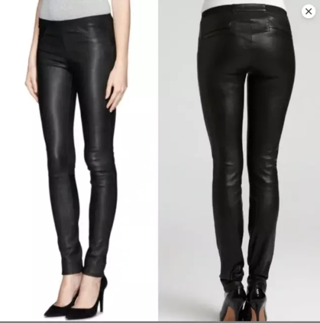 Helmut Lang Elst Coated Skinny Jean Leggings 27