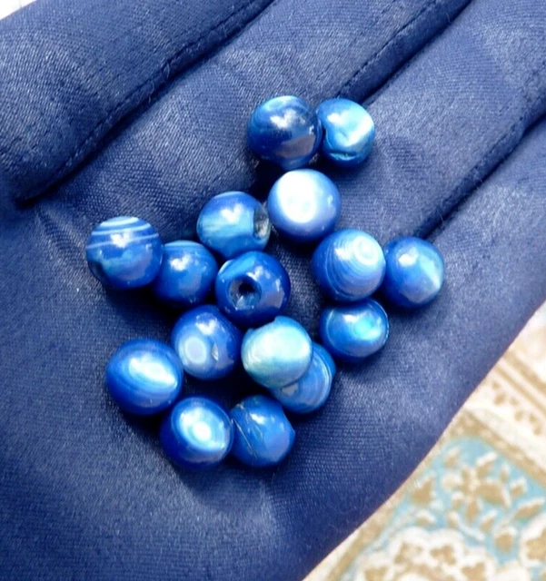 Lot De 6 Petits Boutons En Nacre - Diamètre 0,9 Mm, Multicolores, Pour Couture Et Création