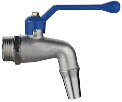 Rubinetto A Sfera Acciaio Inox 3/4 per Fusto FUSTI Contenitore Olio ANTIGOCCIA 