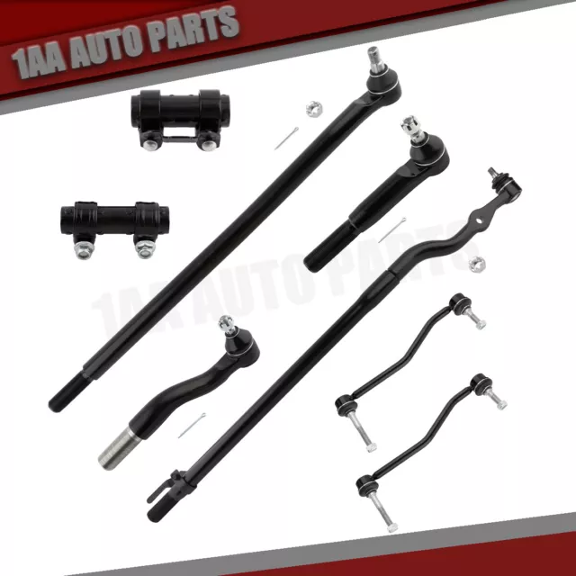 8P Suspension & Steering Kit Tie Rod Drag Link For Ford F250 F350 Super Duty 4WD