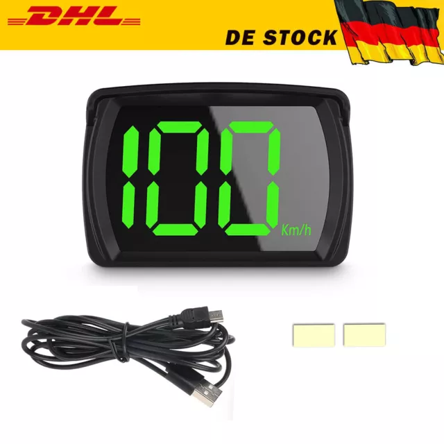 Auto 2,8" Uni HUD Head Up Display LCD Indicatore Velocità KMH GPS Tachimetro