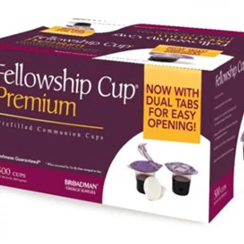 Premium Fellowship Cup - Box of 500 (Prefilled Juice/Wafer)